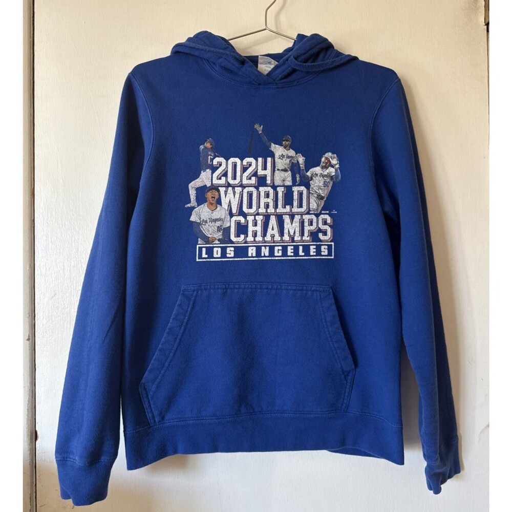 2024 Los Angeles Dodgers World Series Champs Hoodie Ohtani Yamamoto Men's Small
